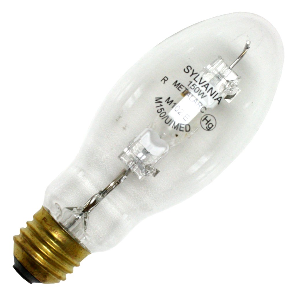 150 watt E17 Medium Screw Base 4400K Cool White Clear Metal Halide 1