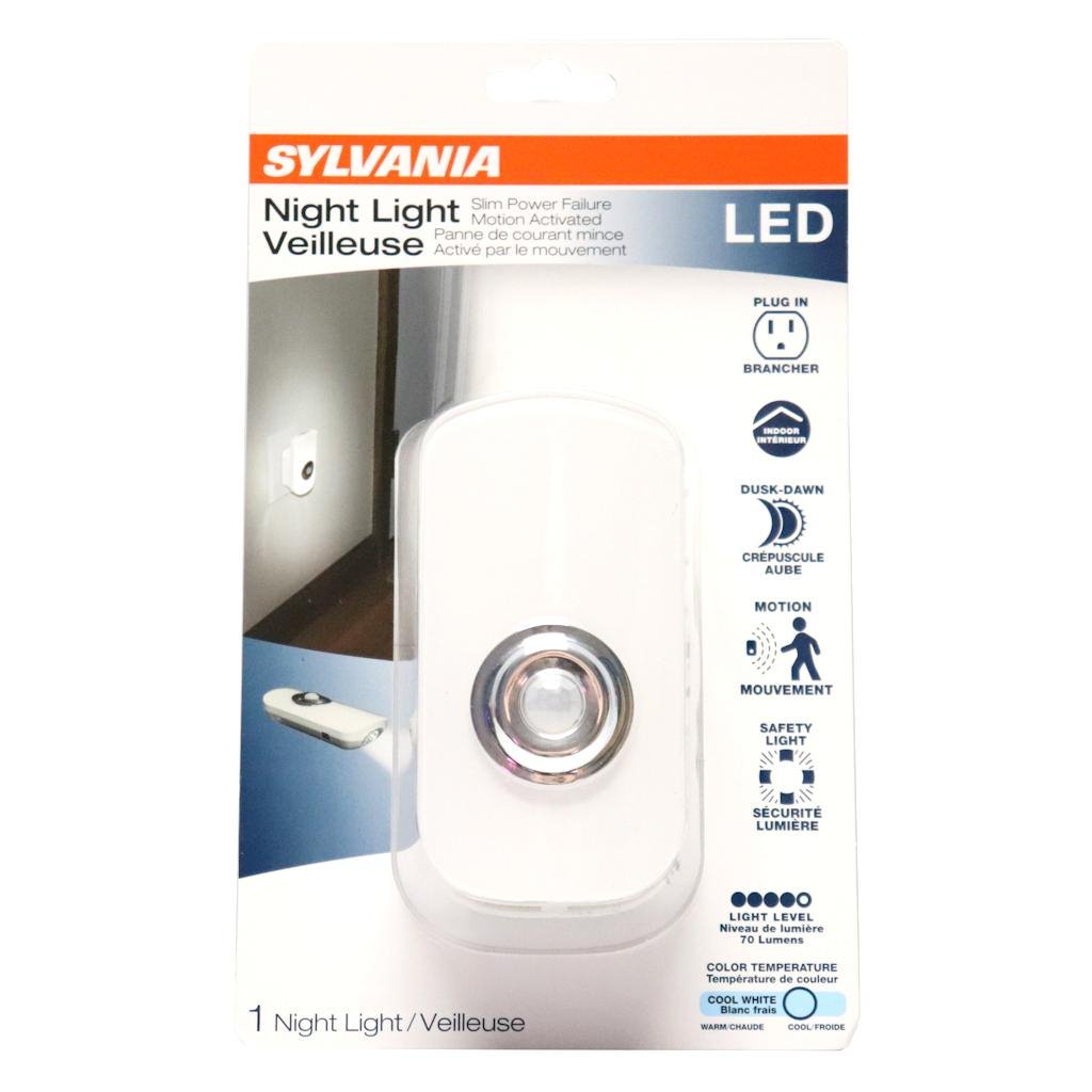 .9 watt 4000K Cool White LED Power Failure Night Light - Sleek 1