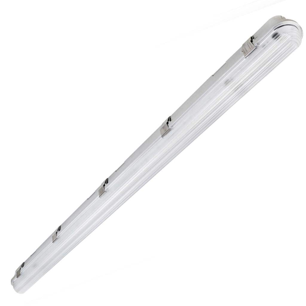 4' 30/40/50 watt 120/347 volt CCT Selectable LED Gray Dimmable Vapor Tight Light Fixture 1