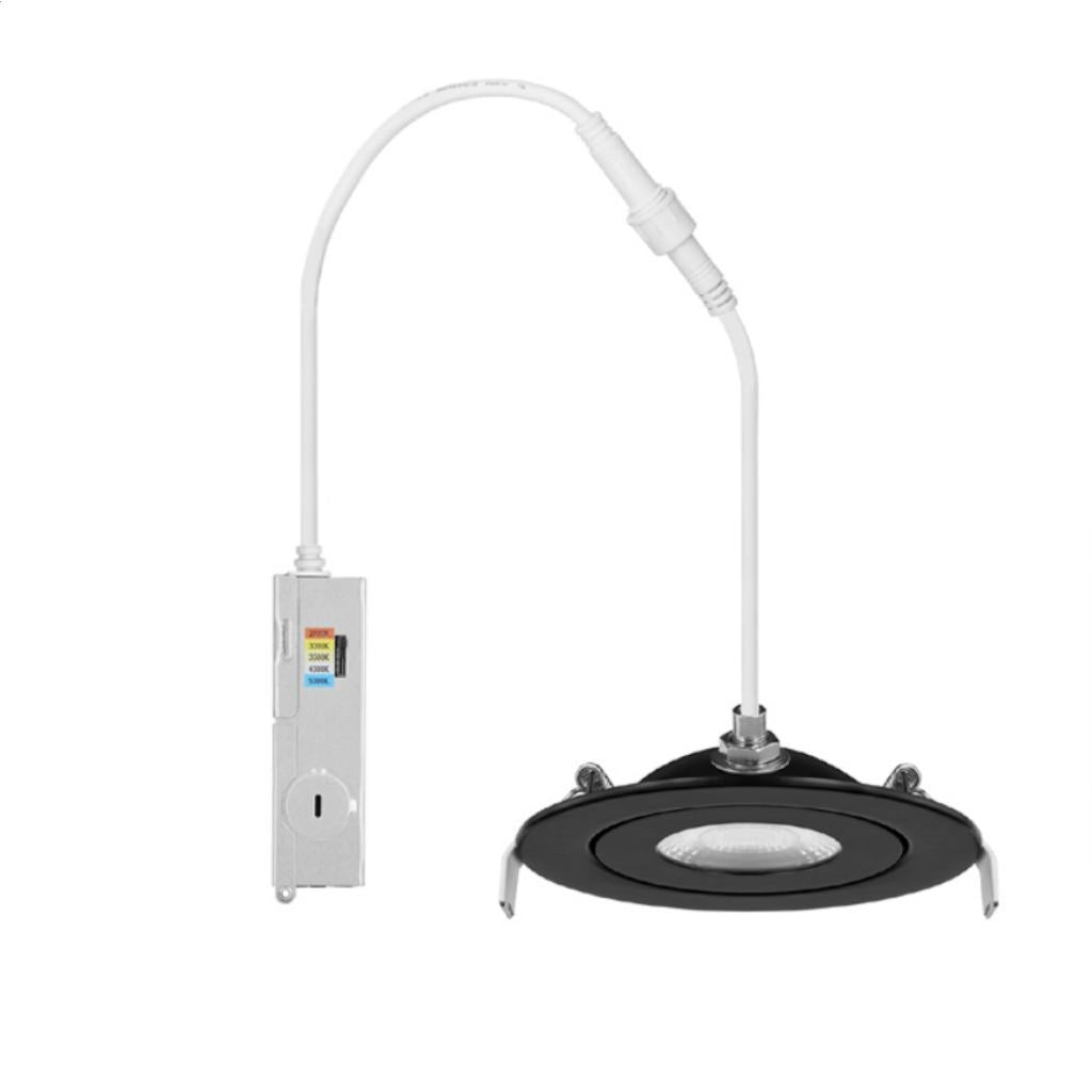 4" 9 watt 120 volt CCT Selectable LED Downlight Gimbal 1