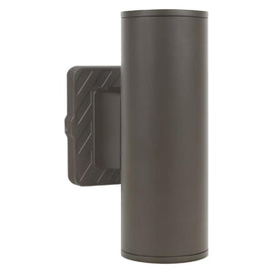 10/16/20 watt 120/347 volt CCT Selectable Bronze Finish Opti-Select Wall Mount LED Cylinder 1