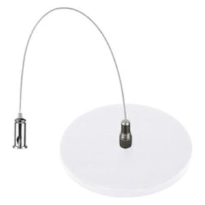 White Circle Canopy Kit for 2' and 4' LED Strip Fixtures 1