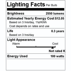100 watt 23 volt HBO Mercury Vapor 2