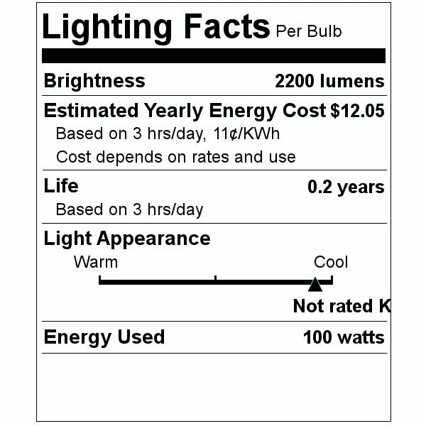 100 watt HBO Mercury Vapor 2