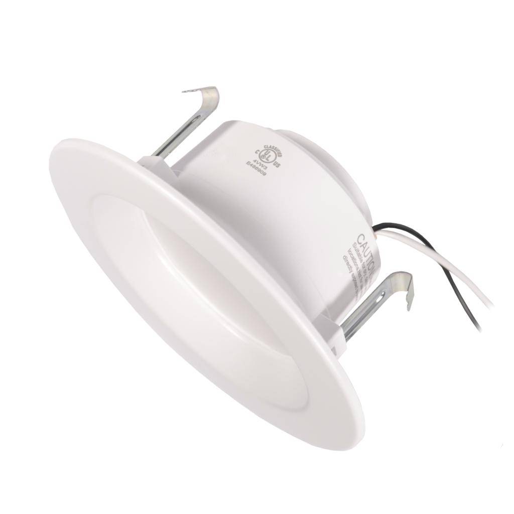 4" 9 watt 120 volt Medium Screw Base 3000K White Flood LED Ultra RT4 Retrofit Kit 1