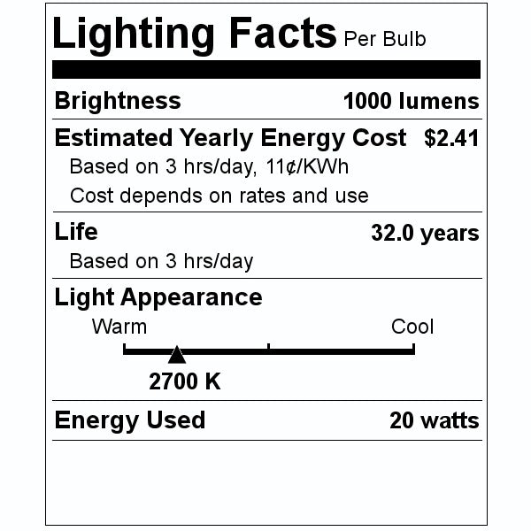 20 watt 120 volt Downlight 2700K Warm White Dimmable LED Retrofit Kit 2
