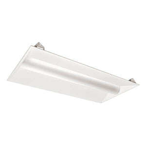 2' x 4' 42 watt 120/277 volt 3500K Neutral White Dimming LED Troffer Fixture with Volumetric Lens 1