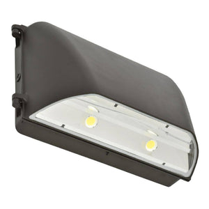 75 watt 120/277 volt 4000K Cool White Bronze LED Wallpack 1