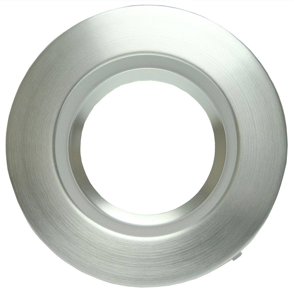 5-6" Satin Nickel Round Trim For Recessed Retrofit Kit LED 1