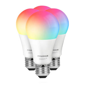9 watt 120 volt A19 Medium Screw Base Full Color LED Light Bulb (4 Pack) 1