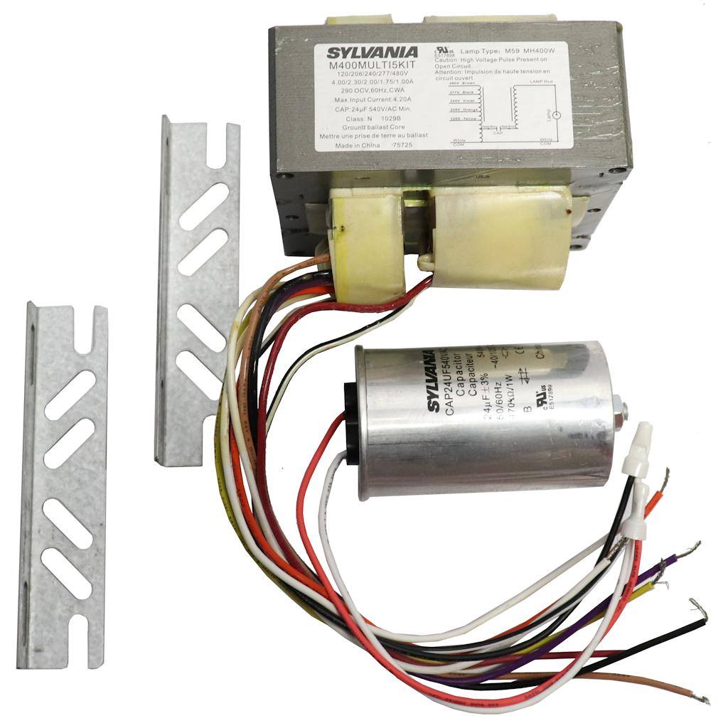 1 Lamp 400 watt 120/208/240/277/480 volt Metal Halide Ballast Kit 1