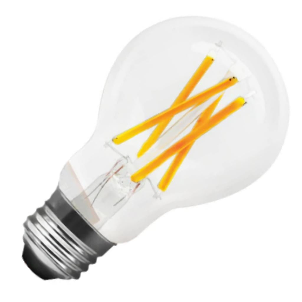 7.5 watt 120 volt A19 Medium Screw Base Warm White Clear Glass Smart Wifi LED Light Bulb 1