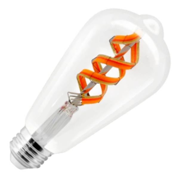 7 watt 120 volt ST19 Medium Screw Base RGBW Smart Wifi LED Light Bulb 1