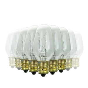 7 watt C7 Candelabra Screw Base Clear Incandescent Light Bulb (12 Pack) 1