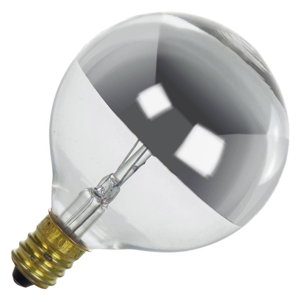 40 watt 120 volt G16.5 Candelabra Screw Base 2600K Warm White Dimmable Light 1