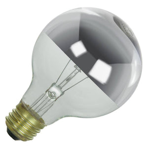 60 watt 120 volt Medium Screw (E26) Base 3200K Natural White Dimmable Silver Bowl Light Bulb 1
