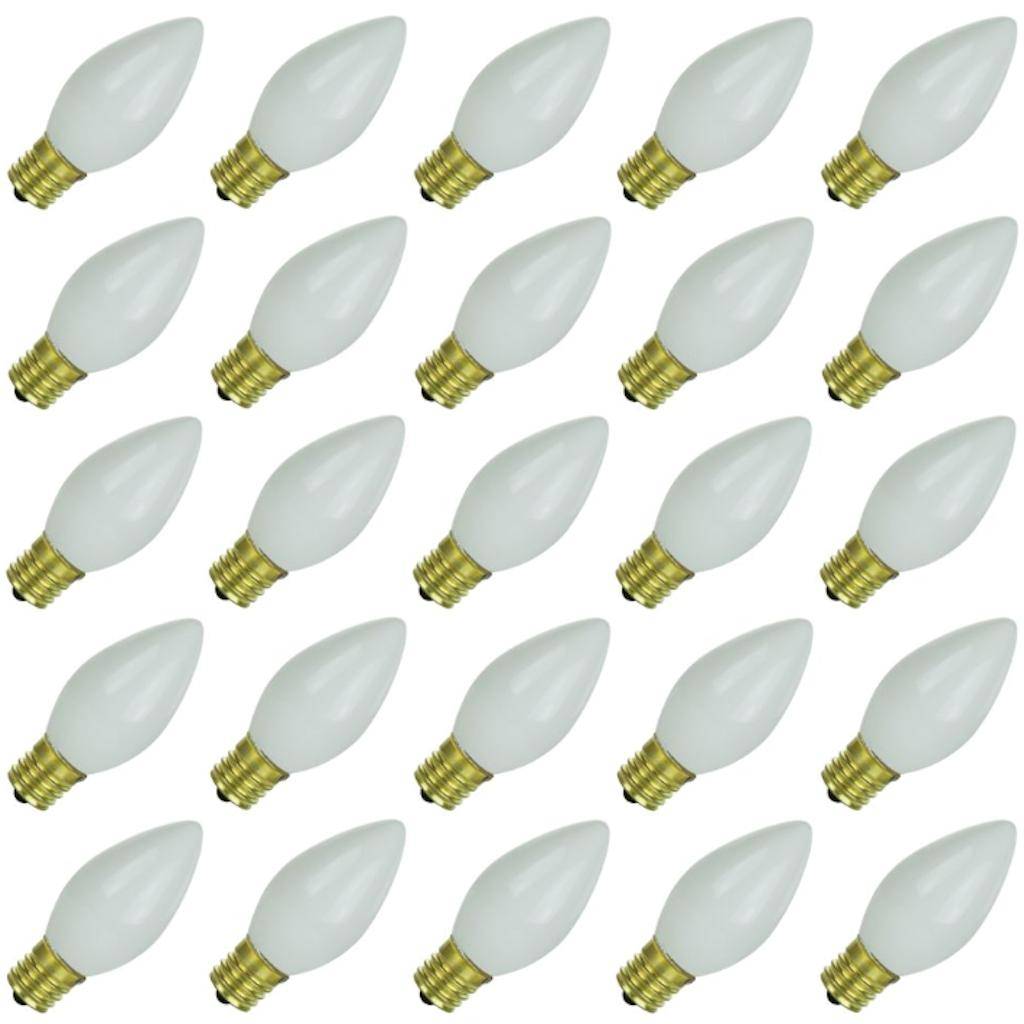 7 watt 120 volt C9 Intermediate Screw (E17) Base White 3200K Dimmable 1