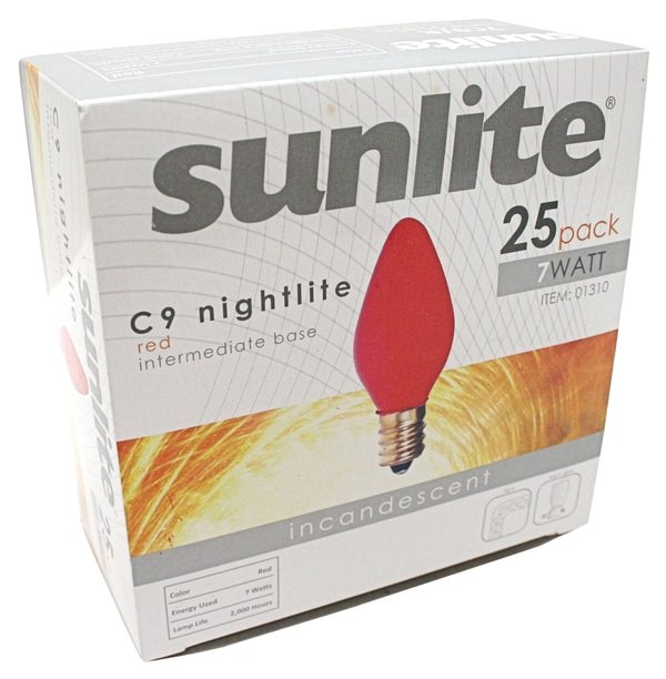 C9 Intermediate Screw Base Ceramic Red (25 pack) 2