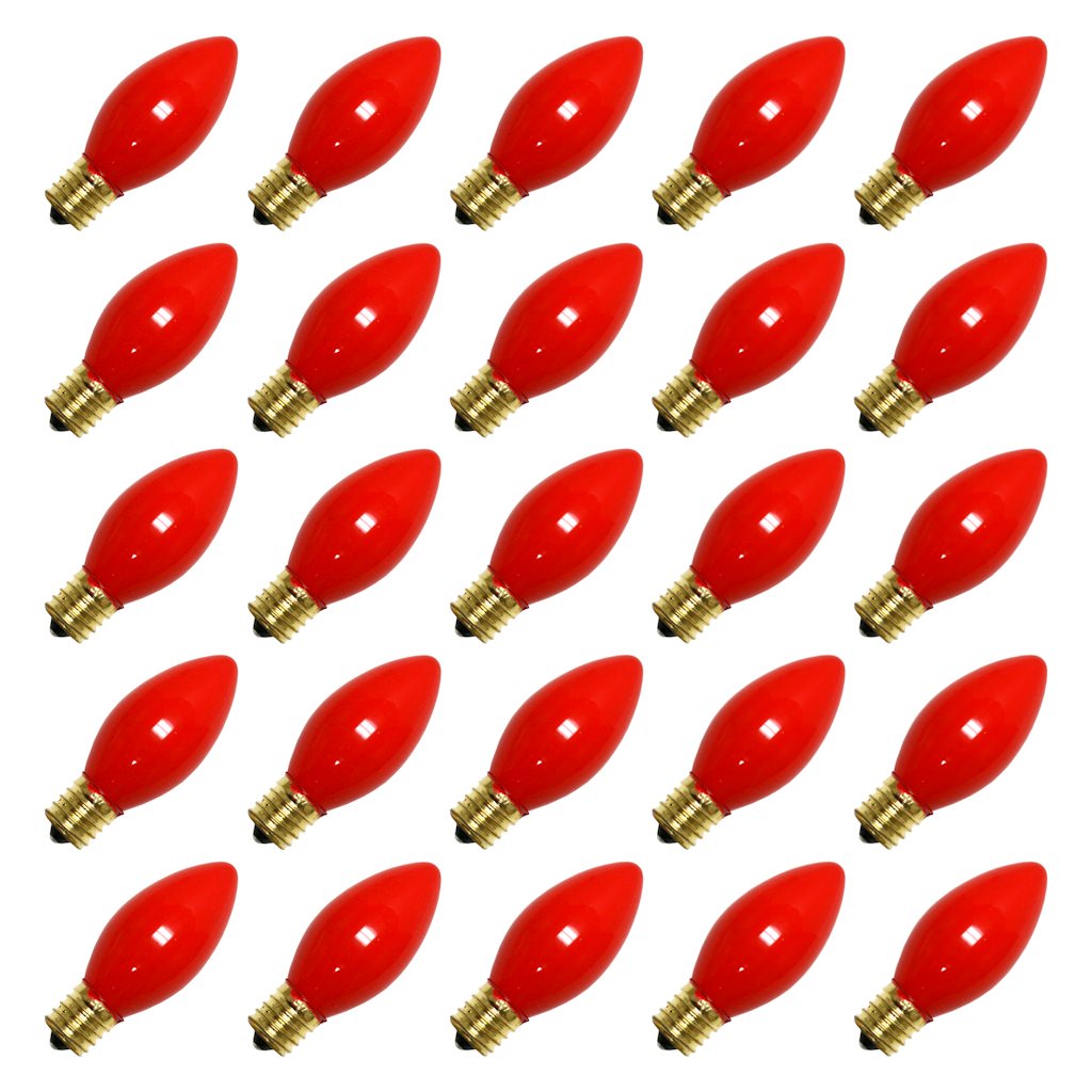 C9 Intermediate Screw Base Ceramic Red (25 pack) 1