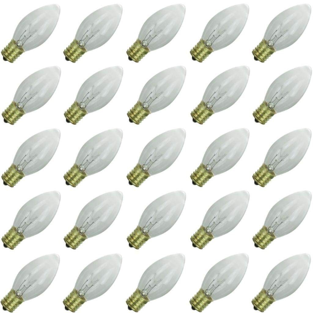 7 watt 120 volt C9 Intermediate Screw (E17) Base Clear Dimmable 1
