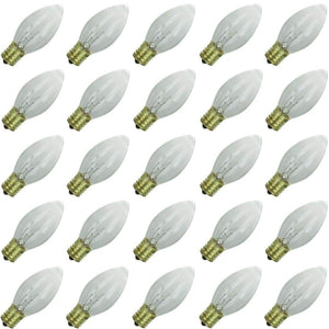 7 watt 120 volt C9 Intermediate Screw (E17) Base Clear Dimmable 1