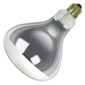 250 watt 130 volt R40 Medium Screw Base Dimmable 3200K Natural White Infrared Heat Lamp 1