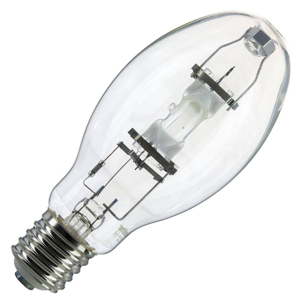 250 watt ED28 Mogul Screw (E39) Base Clear Metal Halide Light Bulb 1