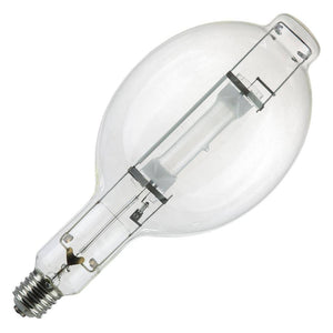 1000 watt BT56 Mogul Screw (E39) Base 4000K Cool White Clear Metal Halide Light Bulb 1