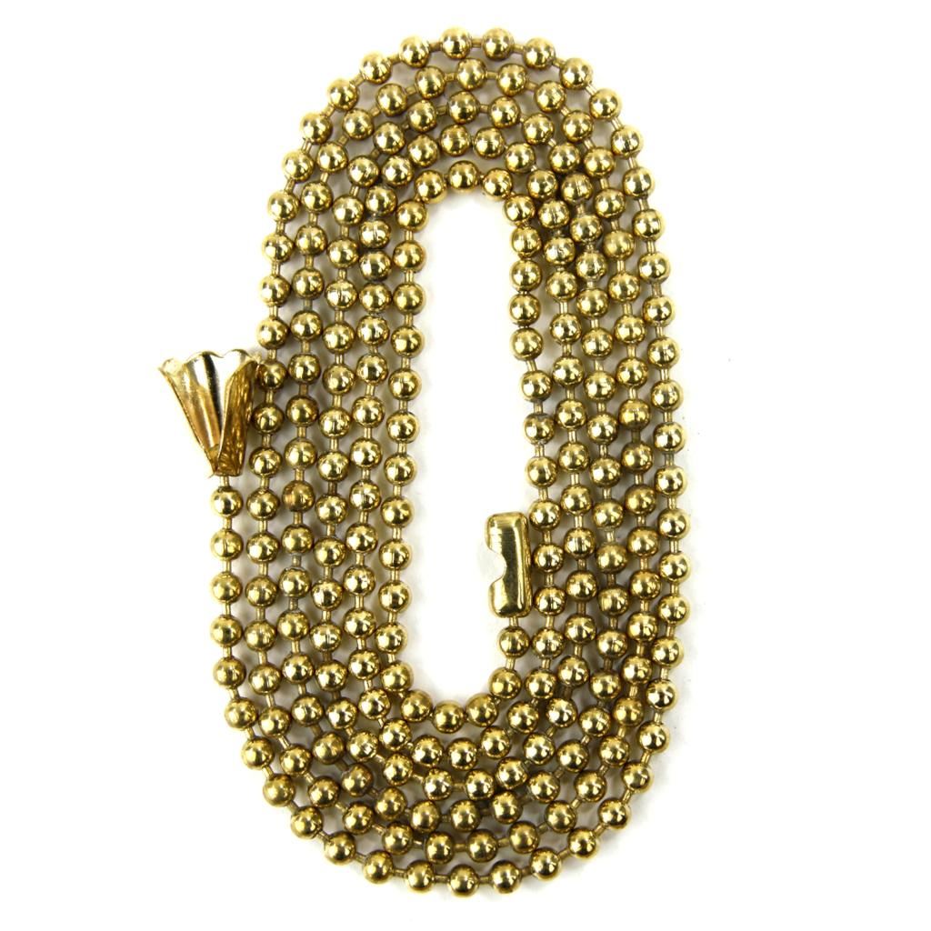 3' Brass Beaded Chain 1