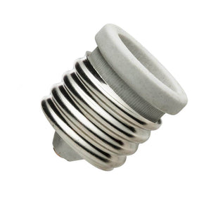 Mogul Screw (E39) to Medium Screw (E26) White Socket Adapter 1