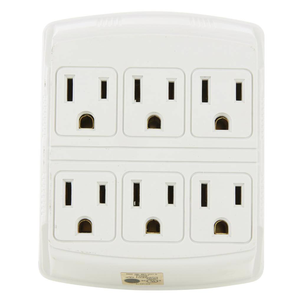 3 Prong Ivory Outlet Adapter 1