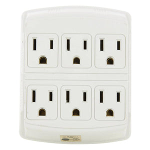 3 Prong Ivory Outlet Adapter 1