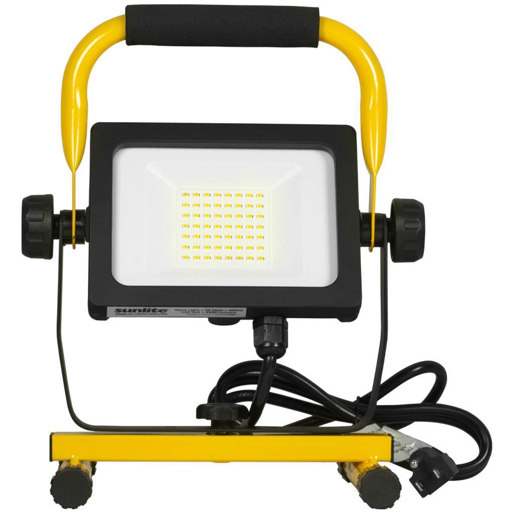 1 Light 35 watt 120 volt 4000K Cool White Yellow LED Portable Work Light 1