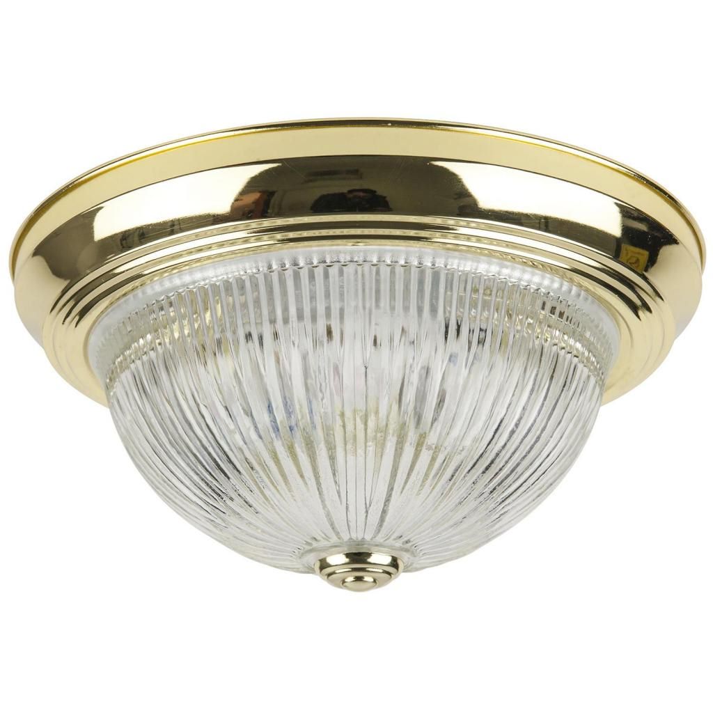 2 Lamp 60 watt 120 volt Polished Brass Light Fixture 1