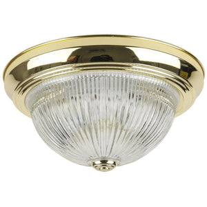 2 Lamp 60 watt 120 volt Polished Brass Light Fixture 1