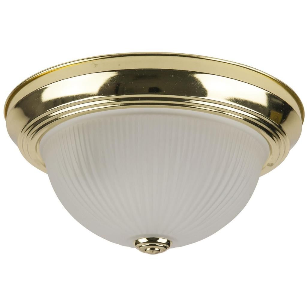 2 Lamp 60 watt 120 volt Polished Brass Light Fixture 1
