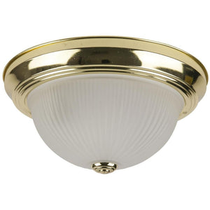 2 Lamp 60 watt 120 volt Polished Brass Light Fixture 1