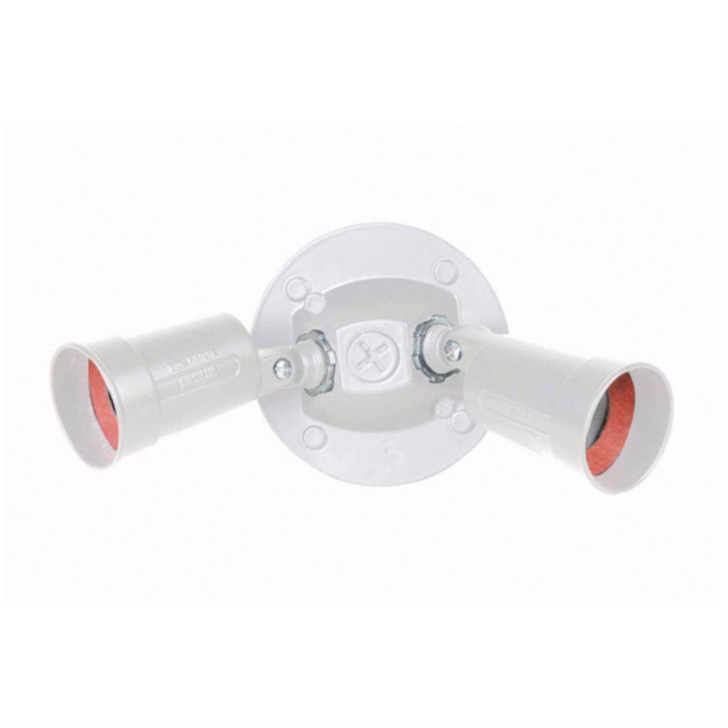 2 Lamp 60 watt 120 volt White LED Security Light 1