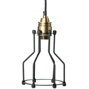 1 Light (Medium Screw Base) Black / Oil Rubbed Bronze Open Cage Pendant Light Fixture 1
