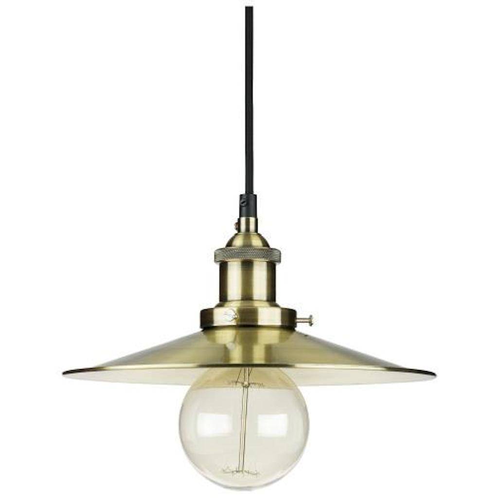 1 Light (Medium Screw Base) Antique Bronze Ceiling Canopy Pendant Light Fixture 1