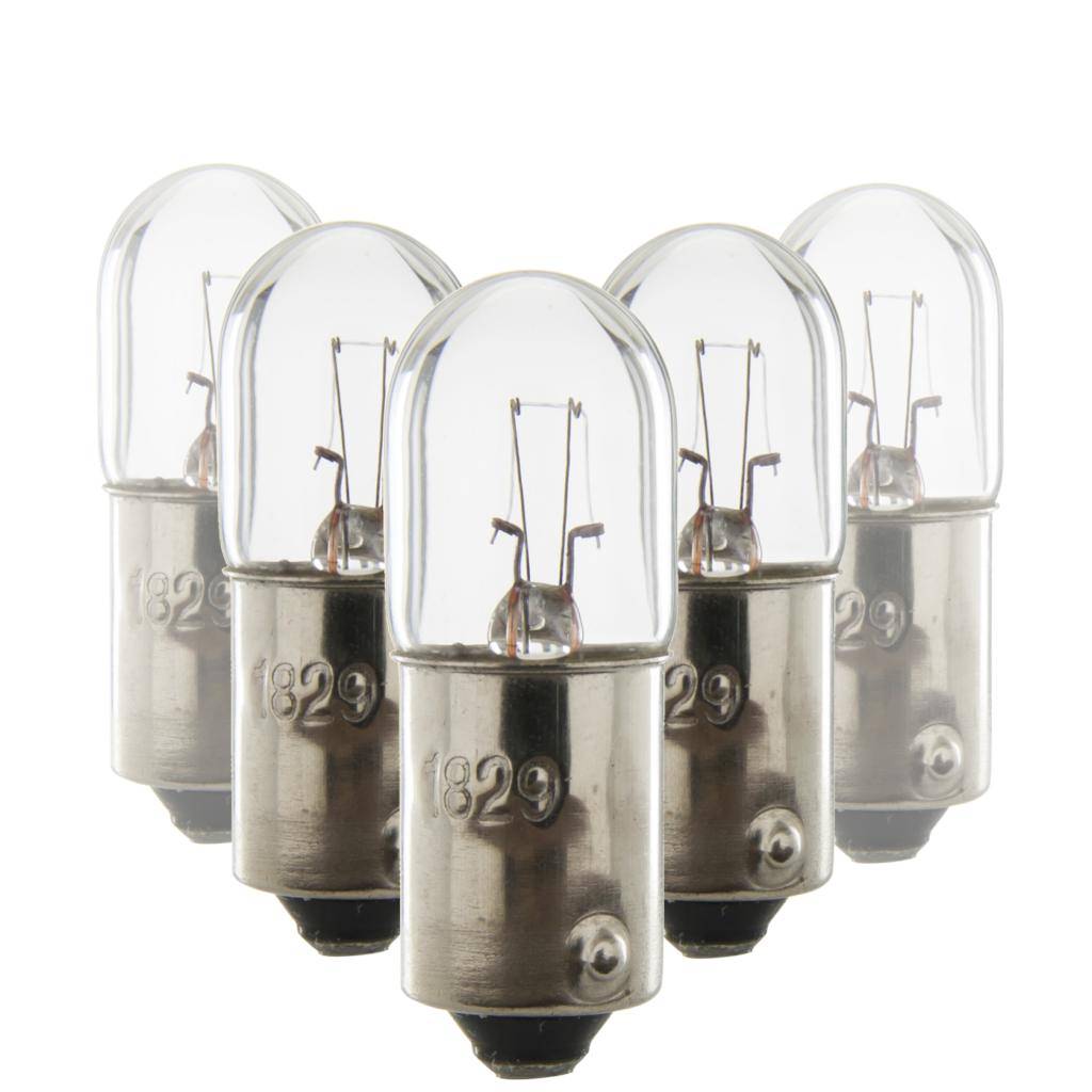 2.2 watt 28 volt T-3.25 Single Contact Miniature Bayonet Incandescent Miniature / Automotive Light Bulb (10 Pack) 1