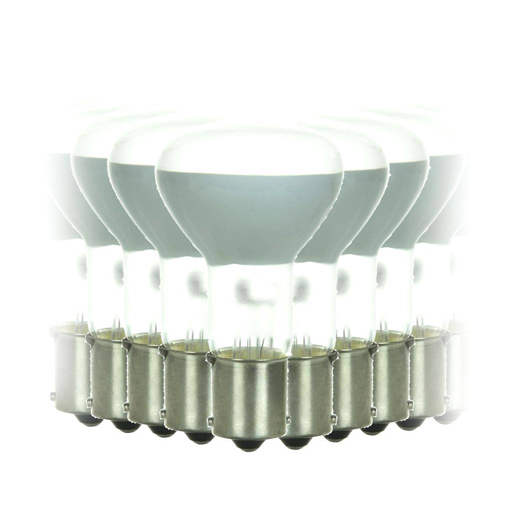 20 watt 13 volt Elevator Single Contact Bayonet (BA15s) Base 3200K Dimmable Light Bulb (10 pack) 1