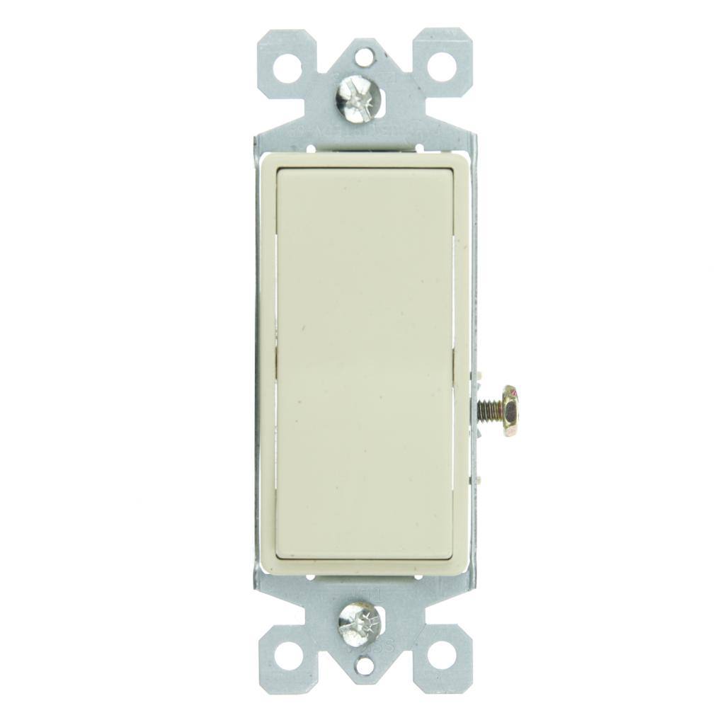 Grounded On / Off Rocker Ivory Light Switch 1