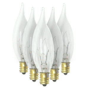 25 watt 120 volt CA8 Candelabra Screw Base 2600K Warm White Incandescent Light Bulb (12 Pack) 1
