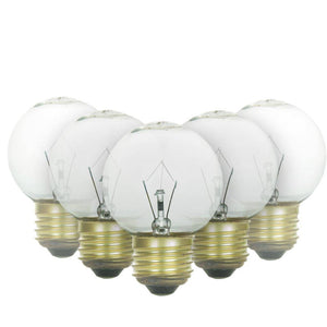 25 watt 120 volt G16 Medium Screw Base 2600K Warm White incandescent Light Bulb (12 Pack) 1