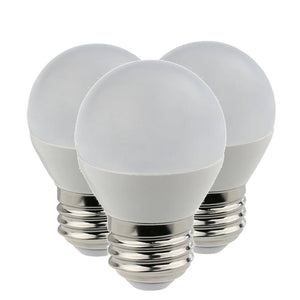 5 watt 120 volt G16 Medium Screw Base 2700K Warm White Frosted LED Light Bulb (3 Pack) 1