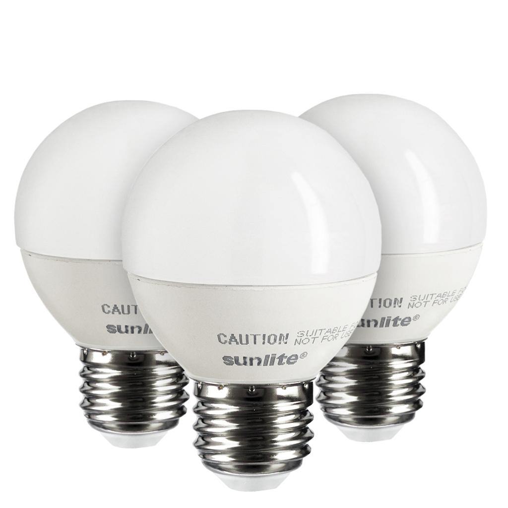 7 watt 120v volt G16 Medium Screw Base 2700 Warm White LED Light Bulb (3 Pack) 1