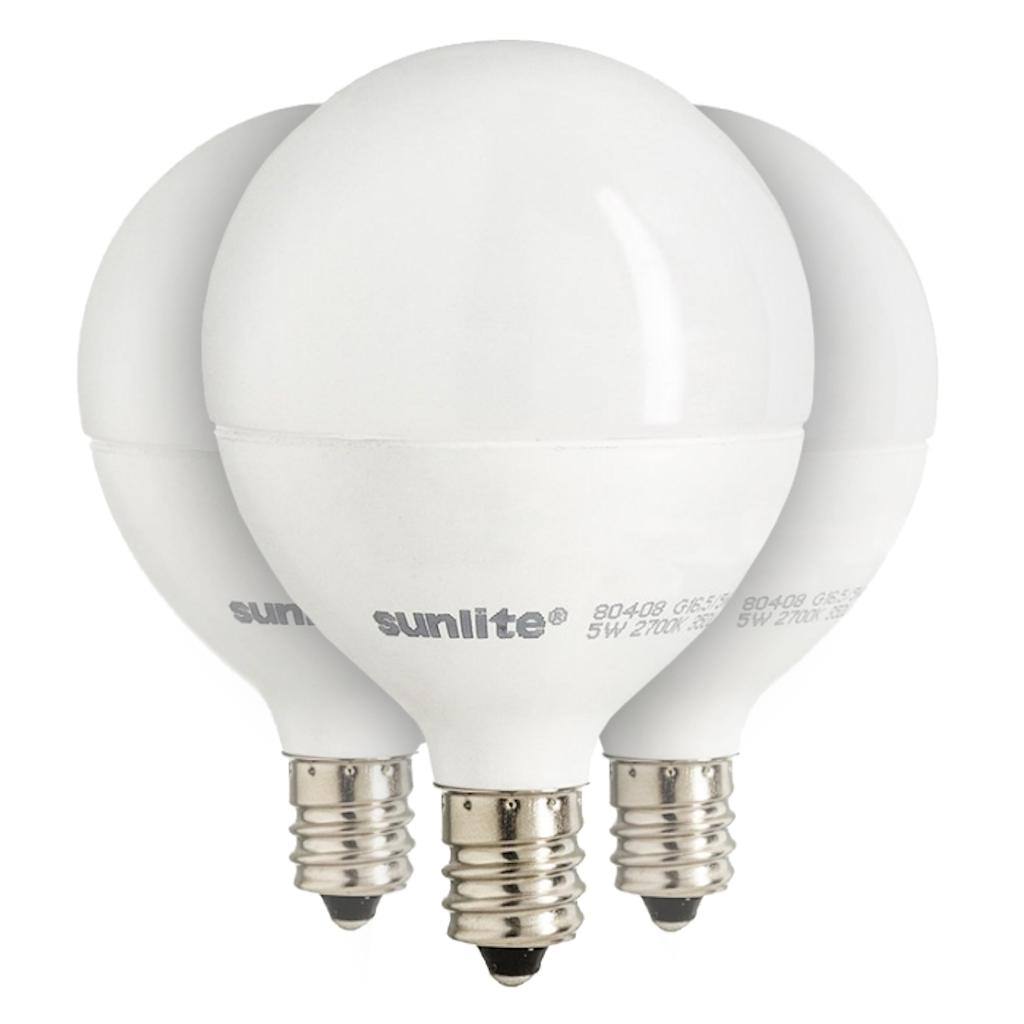 7 watt 120 volt G16.5 Candelabra Screw Base 2700K Warm White Dimmable LED (3 Pack) 1