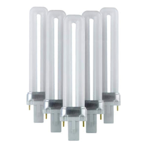 9 watt PL 2-Pin Base 2700K Warm White Fluorescent light Bulb (10 Pack) 1
