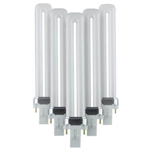 9 watt PL 2-Pin Base 3500K Neutral White Fluorescent light Bulb (10 Pack) 1